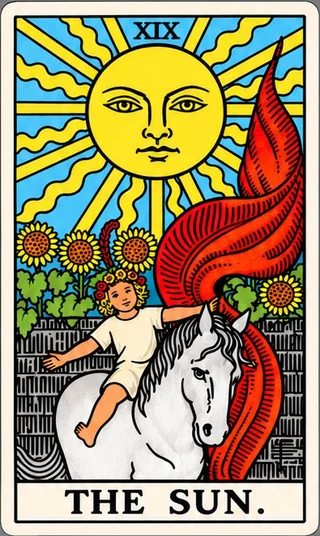 The Sun, upright